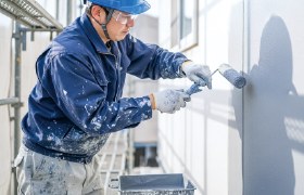 壁の塗装工事