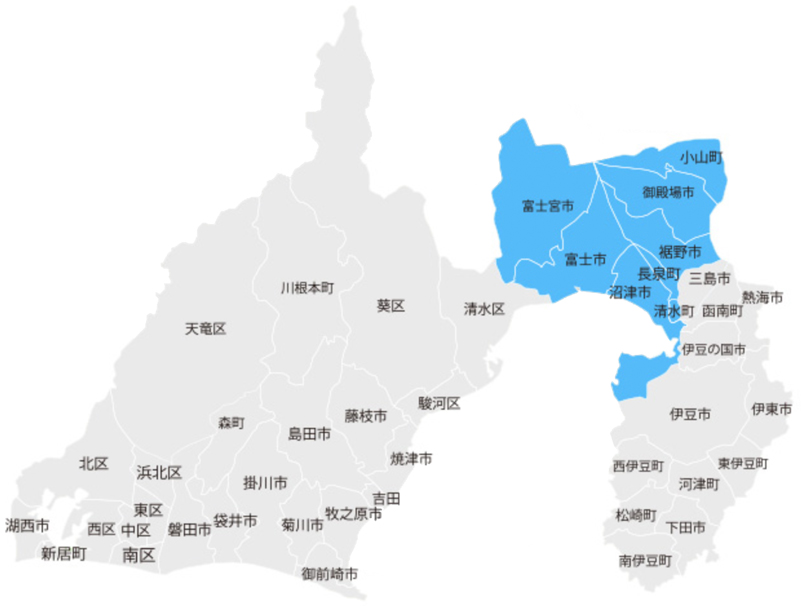 静岡のマップ